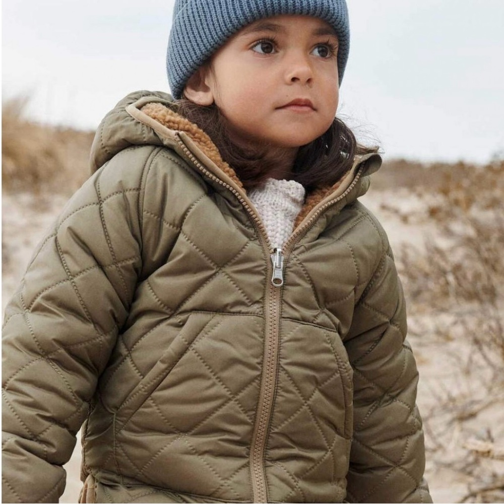 LIEWOOD JACKSON REVERSIBLE JACKET in Khaki. size 2-3yrs